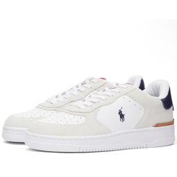 Polo Ralph Lauren Masters Court Sneaker White, Navy & Red