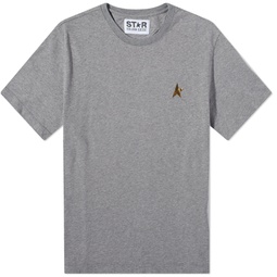 Golden Goose Star Logo T-Shirt Grey Melange