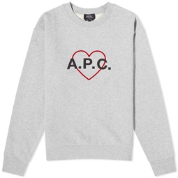 A.P.C. Leon Sweater Heathered Grey