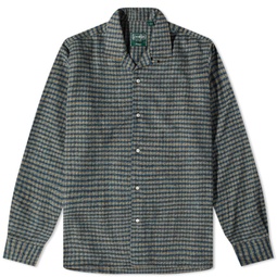 Gitman Vintage Camp Collar Tweed Overshirt Winter Check