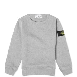 Stone Island Junior Crew Sweatshirt Melange Grey