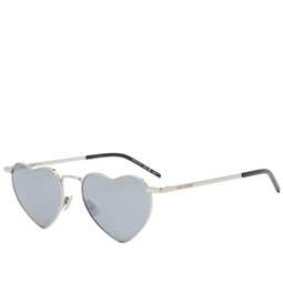 Saint Laurent SL 301 Lou Lou Sunglasses Silver