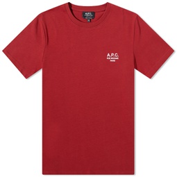 A.P.C. Raymond Logo T-Shirt Red