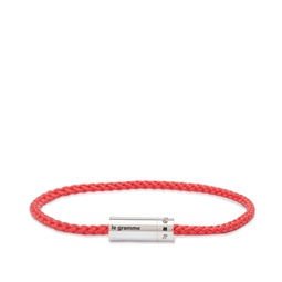 Le Gramme Nato Cable Bracelet Red 7G
