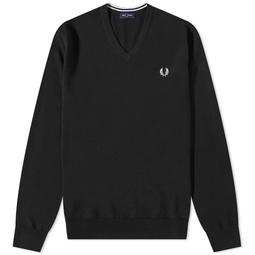 Fred Perry V-Neck Knit Black