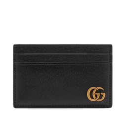 Gucci Gold GG Card Wallet Black