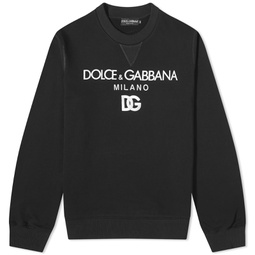 Dolce & Gabbana Milano Crew Neck Sweat Black
