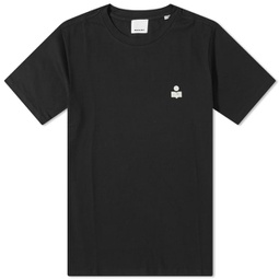 Isabel Marant Zafferh Small Logo T-Shirt Black & Ecru