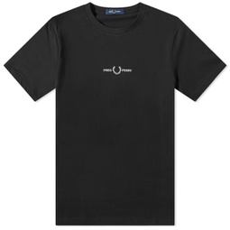 Fred Perry Embroidered T-Shirt Black