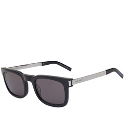 Saint Laurent SL 581 Sunglasses Black & Silver