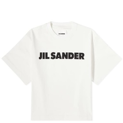 Jil Sander Front Logo T-Shirt Natural