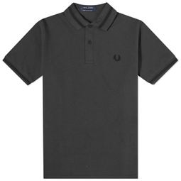 Fred Perry Single Tipped Polo Night Green & Black