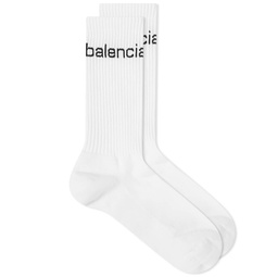 Balenciaga Dot Com Socks White & Black