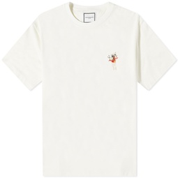 Wooyoungmi Seoul Back Logo Mountain Graphic T-Shirt Ivory