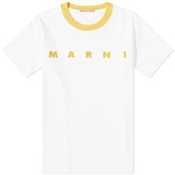 Marni Logo T-Shirt Lily White