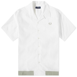 Fred Perry Ribbed Hem Vacation Shirt Snow White