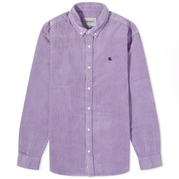 Carhartt WIP Madison Cord Shirt Glassy Purple & Wax