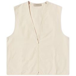 Fear of God ESSENTIALS Woven Twill Vest Egg Shell
