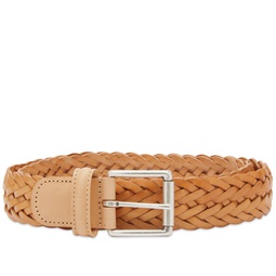 Andersons Woven Leather Belt Natural