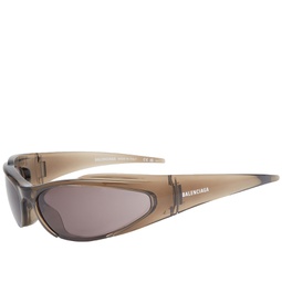 Balenciaga Eyewear BB0253S Sunglasses Brown & Grey