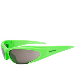 Balenciaga Eyewear BB0253S Sunglasses Green & Grey