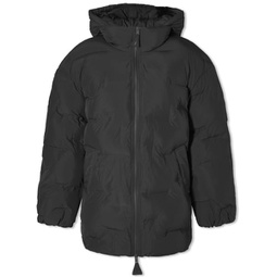 GANNI Soft Puffer Oversized Midi Jacket Black