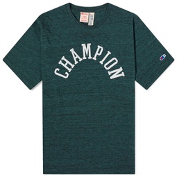 Champion Reverse Weave College Logo T-Shirt Green