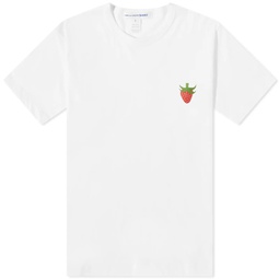 Comme des Garcons SHIRT Brett Westfall Strawberry T-Shirt White