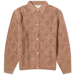 A Kind of Guise Per Knit Polo Jacket Coffee