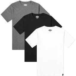 Dickies Regular Fit T-Shirt - 3 Pack White, Black & Grey