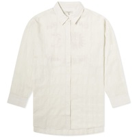 Nudie Jeans Co Monica Embroidered Shirt Off White