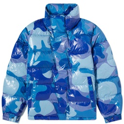 Members of the Rage Camo Puffer Jacket Blue