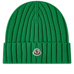 Moncler Logo Beanie Hat Green