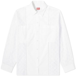 Kenzo Broderie Anglaise Shirt Off-White