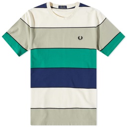 Fred Perry Bold Stripe T-Shirt Seagrass