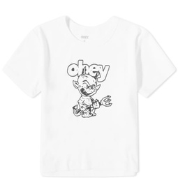 Obey Devil Logo T-Shirt White