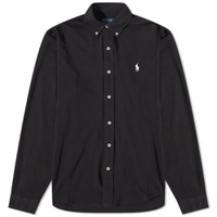 Polo Ralph Lauren Pique Button Down Oxford Shirt Polo Black