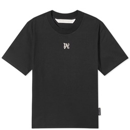 Palm Angels Monogram Logo Fitted T-Shirt Black