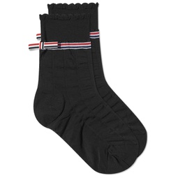Thom Browne Ankle Rwb Stripe Ankle Socks Black
