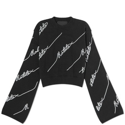 ROTATE Sequin Logo Sweater Black