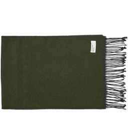 Universal Works Double Sided Scarf Green & Charcoal