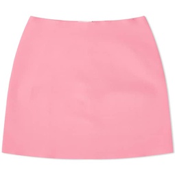 Jil Sander Compact Knit Mini Skirt Electric Pink