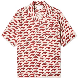 Rhude Dolce Vita Silk Shirt Red & Cream