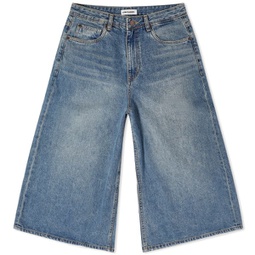 Low Classic Denim Bermuda Pants Blue
