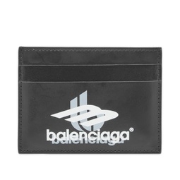 Balenciaga Sport Logo Card Holder Black & White White