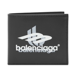 Balenciaga Sport Logo Wallet Black & White White