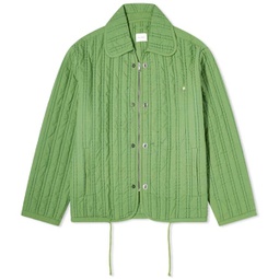 Craig Green Quilted Embroidery Jacket Green