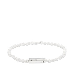 Le Gramme Polished Chain Cable Bracelet - Silver 11g Silver