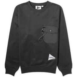 Gramicci x And Wander Pocket Sweatshirt Black