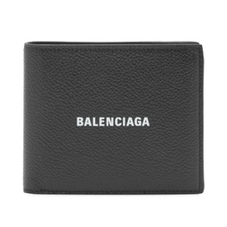Balenciaga Cash Square Fold Wallet Black & White
